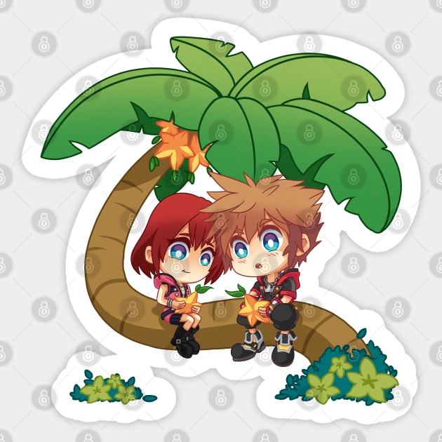 Kingdom Hearts - Paopu Fruit Sticker by eusrock